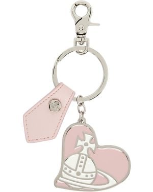 Vivienne Westwood Orb Heart Keychain - Pink