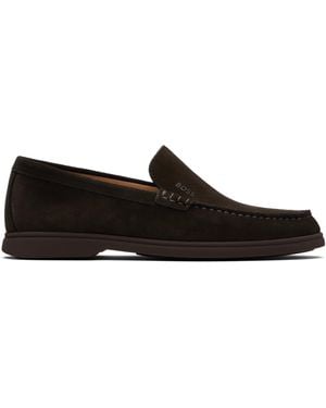 BOSS Suede Loafers - Black