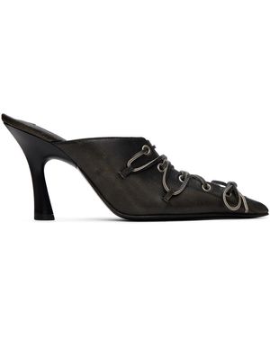 Acne Studios Lace-up Mules - Black