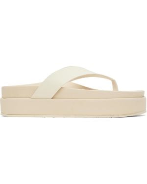 Ancient Greek Sandals Off- Charys 2Flatform Flip-Flops - Black