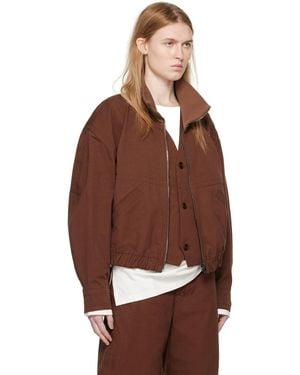 【関税込み】LEMAIRE ブラウン ソフト ナッパ レザージャケット Lemaire ブラウン ソフト ナッパ レザージャケット ブラック | Lyst