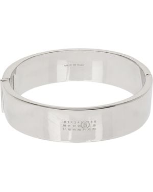MM6 by Maison Margiela Engraved-Logo Bracelet - Black