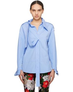 MERYLL ROGGE Deconstructed Shirt - Blue