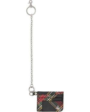 Vivienne Westwood Flat Chain Card Holder - Black