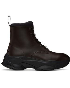 Undercover Brown Lace-up Boots - Black