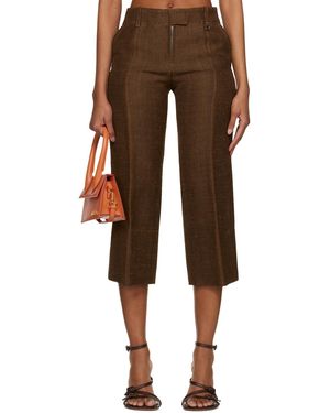 Jacquemus Le Raphiaコレクション ブラウン Le Pantalon Areia トラウザーズ