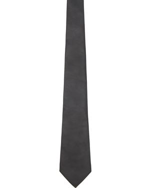 Bottega Veneta Smooth Lambskin Tie - Black