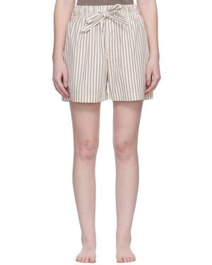 Tekla Off- & Poplin Pyjama Shorts - Multicolour