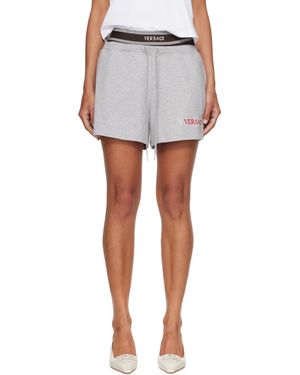 Versace Cotton-Jersey Shorts - White
