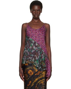 Dries Van Noten Silk Top - Red