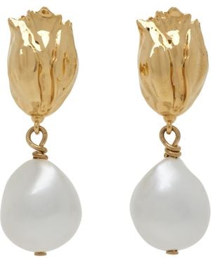Chloé 'The Tulip' Earrings - White