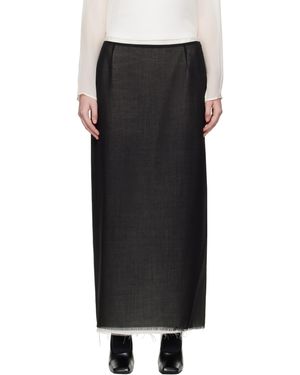 La Collection Jupe Midi Alvida Noir À Bord Brut