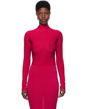 Alaïa Alaïa ハイネック ボディスーツ - レッド