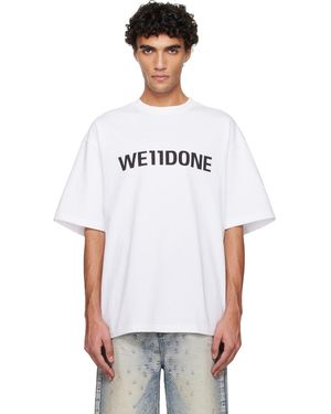 we11done Large Basic Logo T-Shirt - White