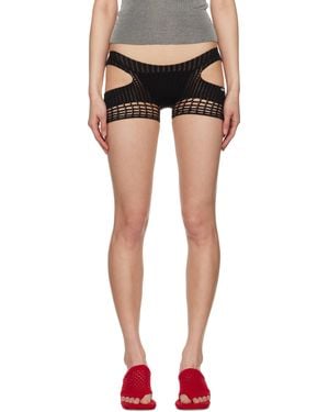 Isa Boulder Quarter Mini Shorts - Black