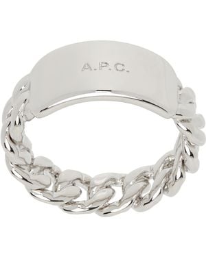 A.P.C. Darwin Ring - Metallic
