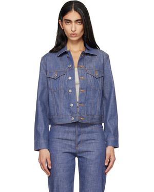 A.P.C. Blouson Dion Bleu En Denim