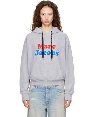 Marc Jacobs Canal St Logo Oversized Hoodie - Blue