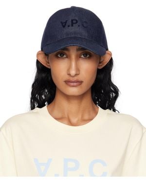 A.P.C. Charlie Eden 'Vpc' Cap - Blue