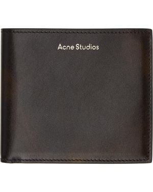 Acne Studios Folded Leather Wallet - Black