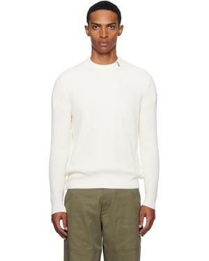 Moncler オフホワイト クルーネックセーター - マルチカラー
