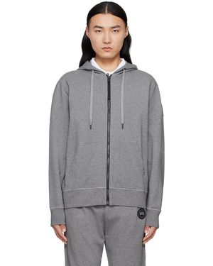 Canada Goose Label' Huron Full Zip Hoodie - Grey