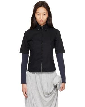 Ans Dostoevner Long Sleeve Denim Shirt - Black