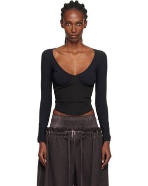 KNWLS Scythe Bustier Top - Black