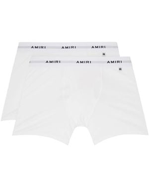 Amiri Two-Pack Logo Patch Boxer Briefs - White