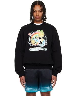 CASABLANCA Manga Tennis Ball Sweatshirt - Black
