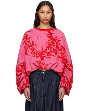 Dries Van Noten Draped Sweatshirt - Pink