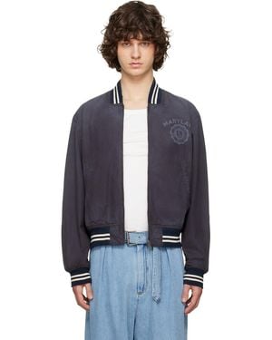 Maison Margiela Varsity Caban Jacket - Blue