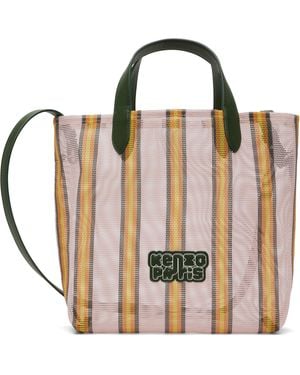 KENZO ピンク スモール Paris Coast Lines' トートバッグ - ブラック