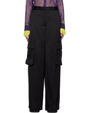 Versace Straight Leg Tailored Trousers - Black