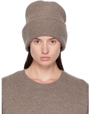 Lisa Yang Taupe 'the Stockholm' Beanie - Grey
