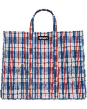 Vetements Barbes Shopper Tote - Blue