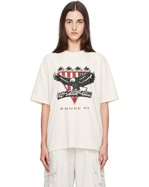 Rhude Off- Stage Racing' T-Shirt - White