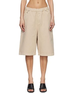 Entire studios Spar Denim Shorts - Natural