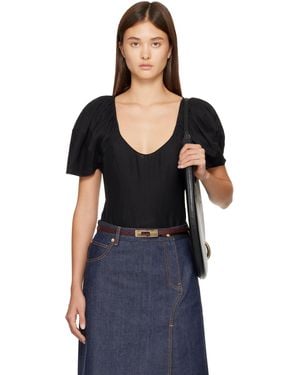 Tory Burch Scoop Top - Black