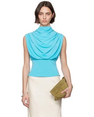 Kallmeyer Jocelyn Draped Top - Blue