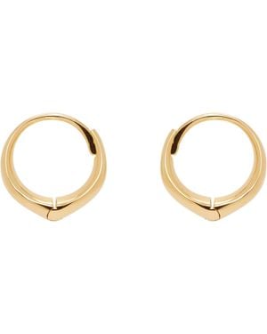 Sophie Buhai Medium Hellenic フープピアス - ブラック