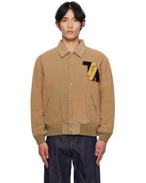 Toga Virilis Flocked Denim Jacket - Blue