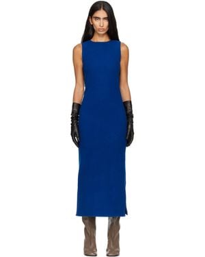 Rier Fleece Midi Dress - Blue