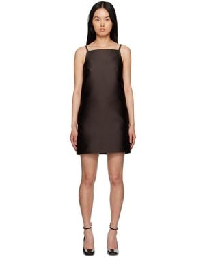 Valentino Square Neck Minidress - Black