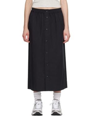 A.P.C. Organic Cotton Midi Skirt - Black