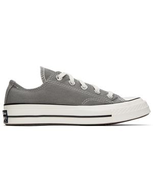 Converse Grey Chuck 70 Vintage Canvas Trainers - Black