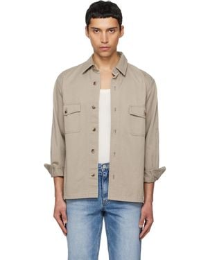 Tonywack Washed Cotton Twill Overshirt - Black