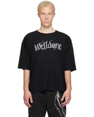 we11done Devil Arms Up T-Shirt - Black