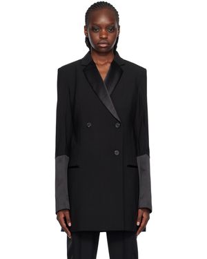 Helmut Lang Black Double-breasted Blazer