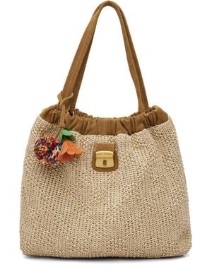 Marc Jacobs 'The Summer Woven' Cristina Tote - Brown